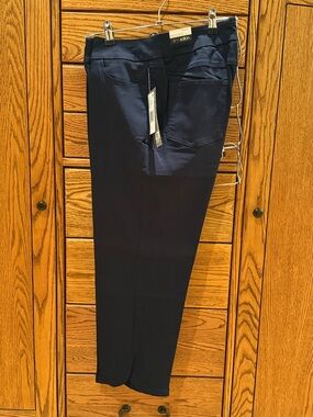Slimsation By Multiples Navy Cropped Ankle Pants